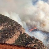 Le feu a aussi pris près de Distomo, en Béotie (Grèce centrale).